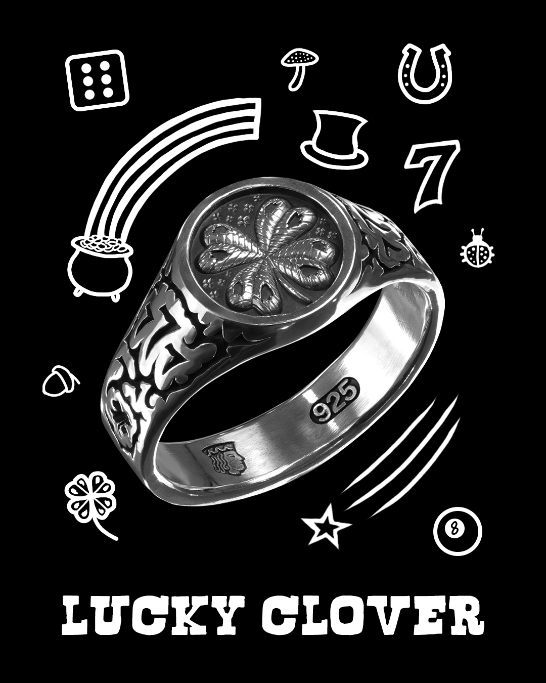 "Lucky Clover" Signet