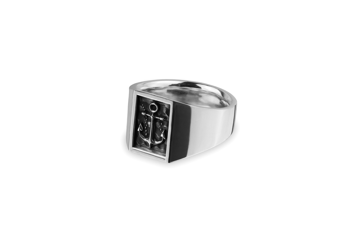 Anchor Signet Ring